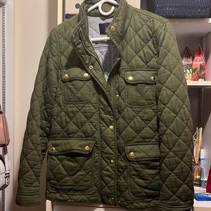 J crew jacket, color green, size M, super comfortable